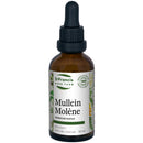  A 60 mL amber glass bottle of St. Francis Herb Farm Mullein Tincture with a dropper cap, featuring a white and green label displaying the product name and brand logo, designed for respiratory support and herbal wellness.
