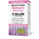 Natural Factors Ultimate Probiotics Women's 12 Billion Live Probiotic Cultures (VCaps)