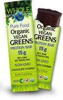 Whole Earth & Sea Pure Food Organic Vegan Greens 15 g Protein Bar one bar CLEARANCE [Best before: October 4, 2026]