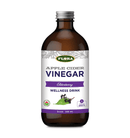 A bottle of Flora Apple Cider Vinegar Wellness Shot with Elderberry flavor.