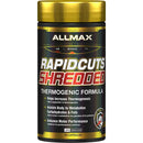 A container of ALLMAX RapidCuts Shredded which contains 90 capsules for weight loss.