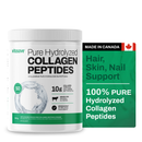Unflavored Vitasave Pure Hydrolyzed Collagen Peptides powder in a 500g container.