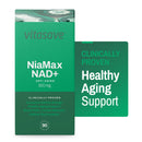 Vitasave NiaMax NAD+ 300mg supplement bottle with high potency cellular energy booster label