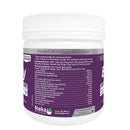 Front view of Naka Pro Beauty Marine Collagen Peptides powder jar highlighting bonus size label and bioactive collagen supplement details.
