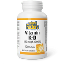 Natural Factors Vitamin K & D 120 mcg & 1000 IU (Softgels)