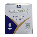 Organ(y)c Pads With 100% Organic Cotton Heavy Flow Night With Wings Folded (10 Pads)