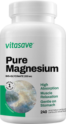 Vitasave Magnesium Bisglycinate 200 mg (240 Capsules)