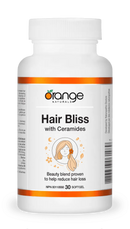 A bottle of Orange Naturals Hair Bliss with Ceramides soft gel.