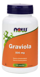 NOW Graviola 500 mg Antioxidant Source (100 Capsules)