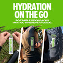 Magnum Refrsh Kiwi Lime stick packs carried on a hike