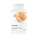 Bottle of Advanced Digestive Enzymes Vcaps supplement with natural ingredients displayed in the background.