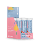 Organika Instant C, D, Zinc Immunity supplement tube with 10 watermelon-flavored tablets, designed to support immune health.