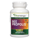 Front-facing bottle of Vitanergy Bee Propolis 500 mg with 90 capsules, showcasing its natural immune support benefits.