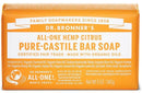 Dr. Bronner's All-One Pure-Castile Bar Soap - Hemp Citrus Image 1
