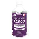 A 750 mL bottle of Naka Platinum Liposomal C1000 in Natural Orange flavor, featuring a vibrant orange label with white text, highlighting its high-potency, non-allergen vitamin C formula for immune support.
Close-up of Naka Platinum Liposomal C1000 bottle, showcasing the clear liquid inside with a natural orange hue, emphasizing its fat-soluble, high-absorption vitamin C content.