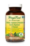 MegaFood Calcium, Magnesium & Potassium 60 Tablets Image 1