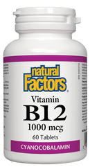 Natural Factors B12 1000 mcg 60 Tablets Image 1