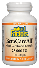 Natural Factors BetaCareAll 25000 IU Softgels Image 1
