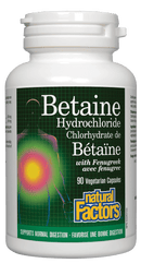 Natural Factors Betaine HCL 500 mg VCaps Image 2