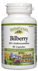 Natural Factors Bilberry Extract 40 mg 90 Capsules Image 1