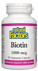 Natural Factors Biotin 1000 mcg 90 VCaps Image 1