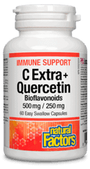 Natural Factors C Extra 500 + Quercetin Bioflavonoids 250 mg Capsules Image 1