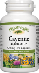 Natural Factors Cayenne 470 mg 90 Capsules Image 1