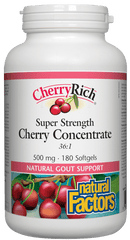 Natural Factors CherryRich Super Strength Cherry Concentrate 500 mg Softgels Image 2