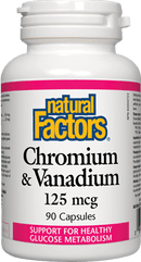 Natural Factors Chromium & Vanadium 125 mcg 90 Capsules Image 1