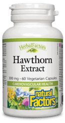 Natural Factors HerbalFactors Hawthorn Extract 300 mg 60 VCaps Image 1