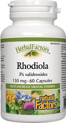 Natural Factors HerbalFactors Rhodiola 150 mg 60 Capsules Image 1