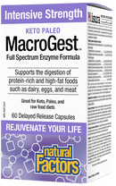 Natural Factors Keto Paleo MacroGest Intensive Strength 60 Capsules Image 1