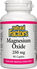 Natural Factors Magnesium Oxide 250 mg 90 Caplets Image 1