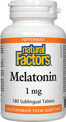 Natural Factors Melatonin 1 mg - Peppermint Tablets Image 1