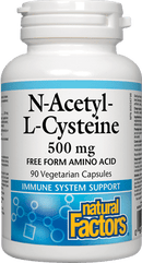 Natural Factors N-Acetyl-L-Cysteine 500 mg 90 VCaps Image 1