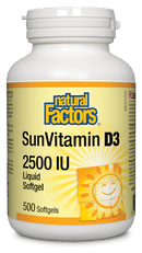 Natural Factors SunVitamin D3 2500 IU Softgels Image 4