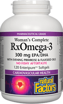 Natural Factors Women's Complete RxOmega-3 300 mg EPA/DHA Softgels Image 1