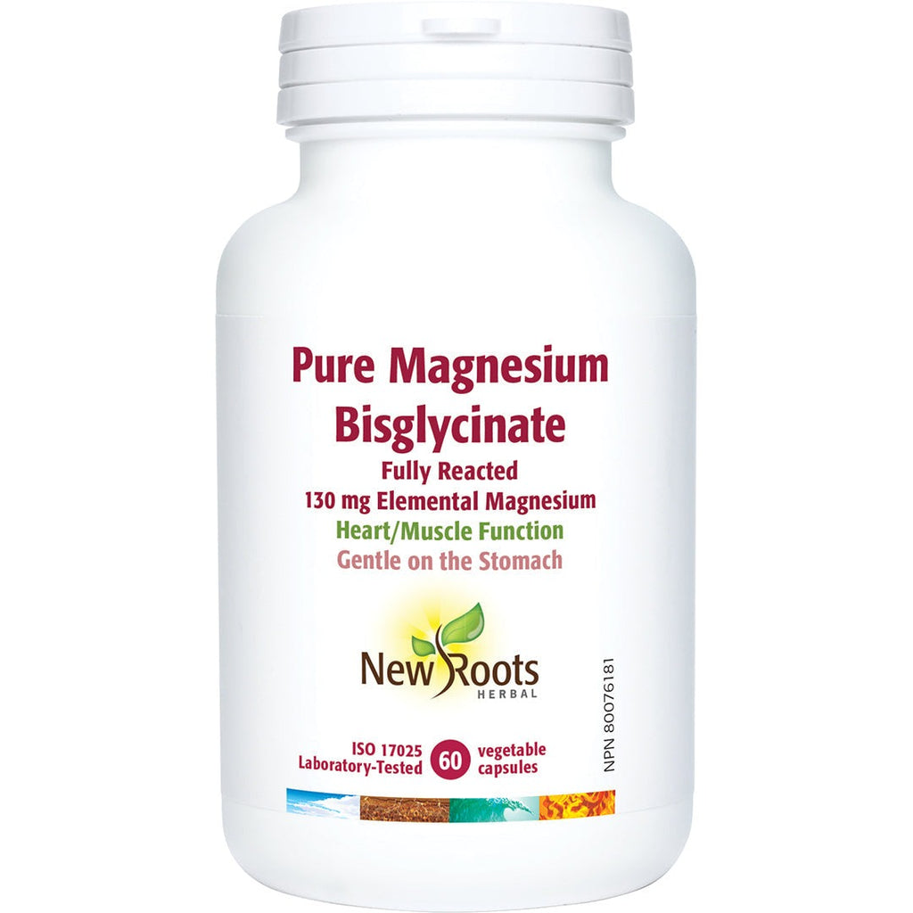 New Roots Pure Magnesium Bisglycinate 130 mg (VCaps)