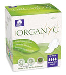 Organ y c 100% Organic Cotton Heavy Flow Night With Wings Folded 10 Pads Image 1