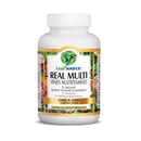 The LeafSource Real Multi bottle, emphasizing its commitment to 100% natural, non-GMO, and allergen-free ingredients, free from synthetic additives.