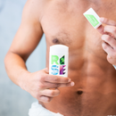 Uncapped Rise natural deodorant in 80 g Wilderness Mint scent on white background.