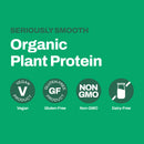 Vitasave Vanilla Vegan Protein powder container, natural and clean layout