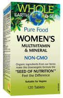 Whole Earth Sea Pure Food Women's Multivitamin and Mineral Tablets Image 2