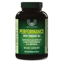 Close-up of Tongkat Ali (VCaps) supplement capsules, promoting natural testosterone support and enhanced physical stamina.