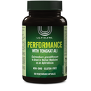 Bottle of Ultimate Performance with Tongkat Ali (VCaps) featuring herbal supplement packaging designed to boost energy, vitality, and male performance.